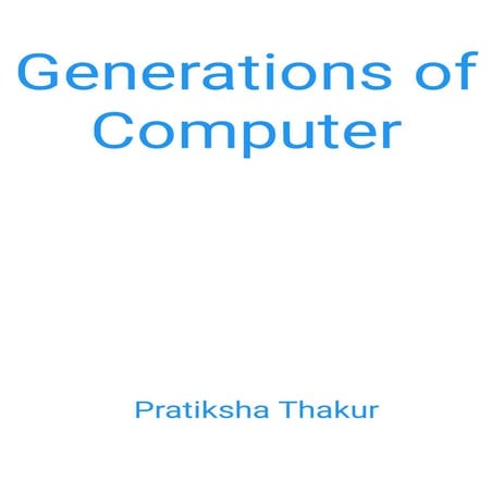 Generations of Computer | PDF