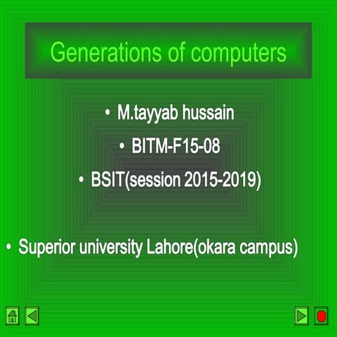 Generations of computers