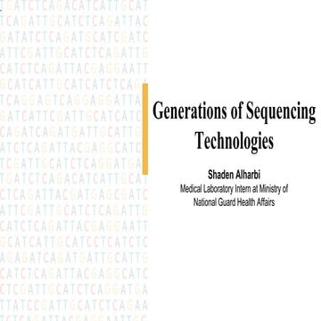 Generations of sequencing technologies. 