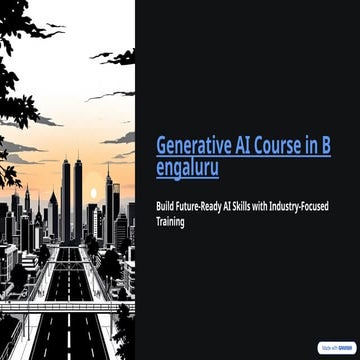 Generative AI Course in Bengaluru | Industry-Focused AI Training ...