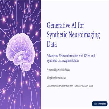 Generative AI for Synthetic Neuroimaging Data | PDF