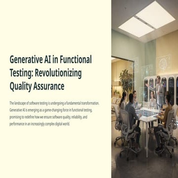 Introduction to Generative AI in Software Testing | PPTX