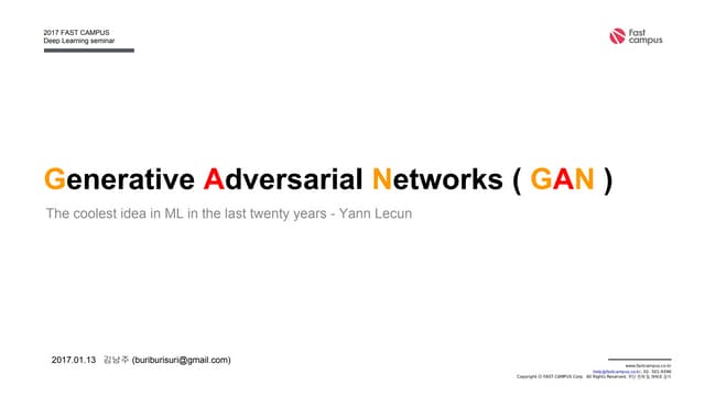 Generative adversarial networks