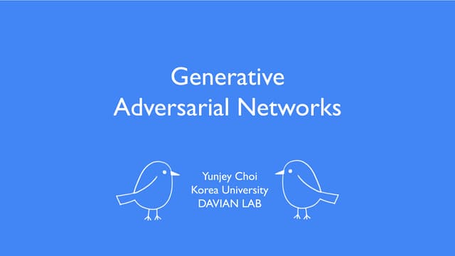 Generative adversarial networks