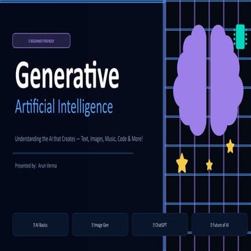 Beginner Friendly Guide to Generative Artificial Intelligence: Text ...