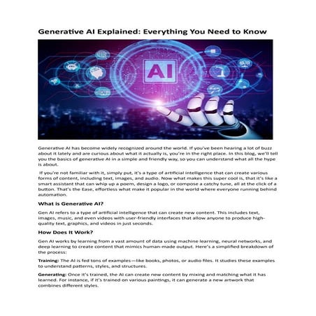 Generative AI Explained Everything You Need to Know.pdf