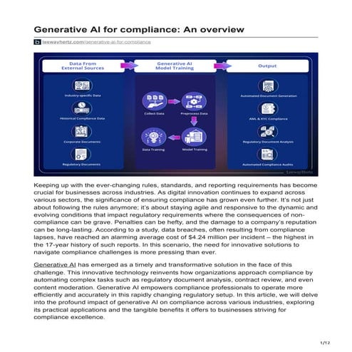 Generative AI for compliance An overview.pdf