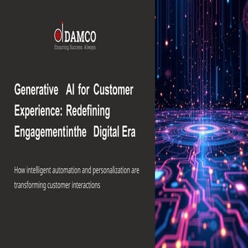 Generative AI for Customer Experience: Redefining Digital Engagement