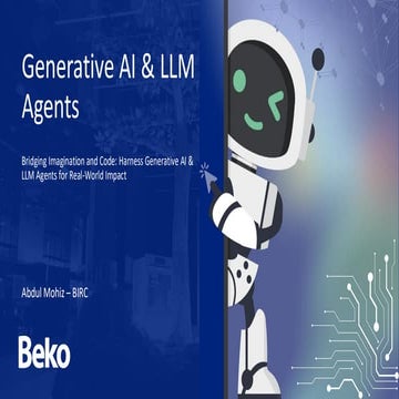 Generative AI & Large Language Models Agents