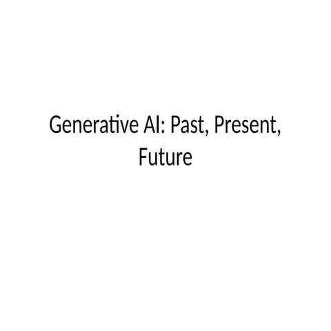 Generative Ai Presentation On Image Pptx