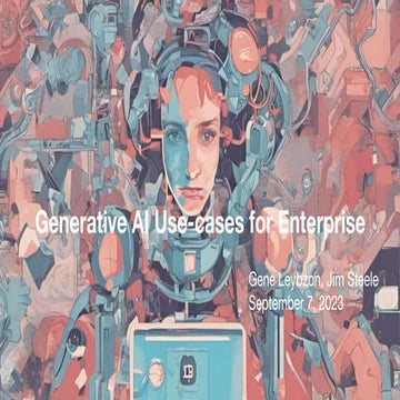 Generative AI Use cases for Enterprise - Second Session | PPTX image.
