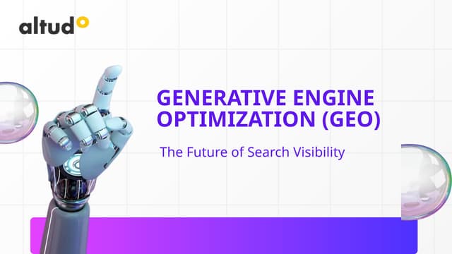 Generative Engine Optimization (GEO) The Future of Search Visibility