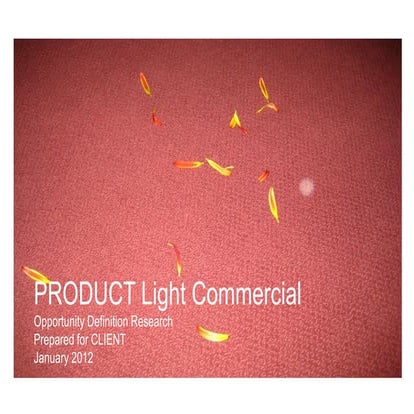 Generative research with product trial