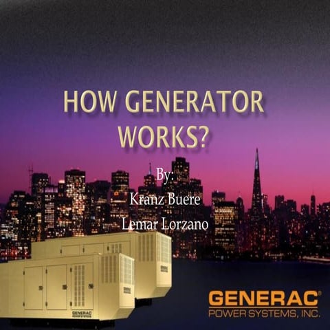 Generator 101 power point