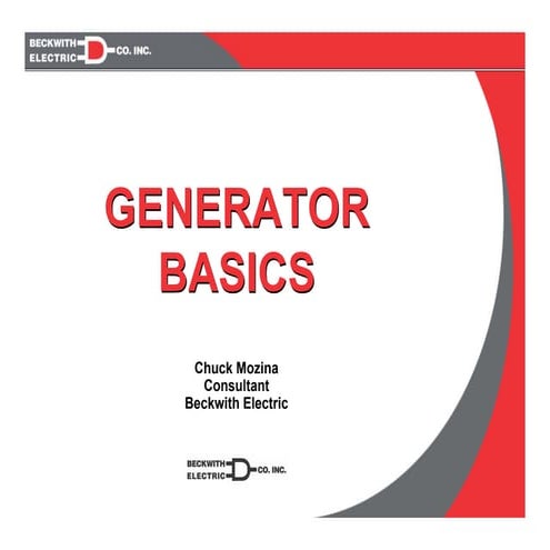 Generator basic concepts