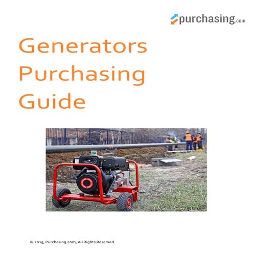 Generators Purchasing Guide - Purchasing.com