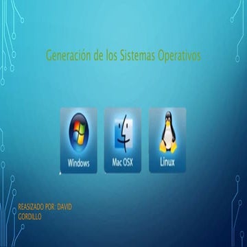 Generaciones de los sistemas operativos | PPTX