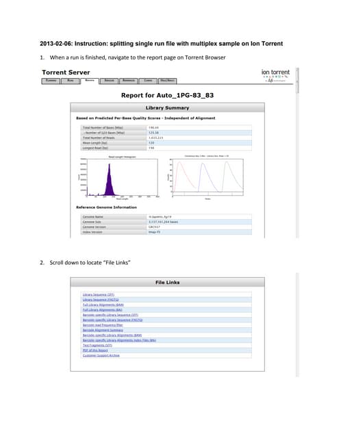 Gene readpanels datasplitinstructions