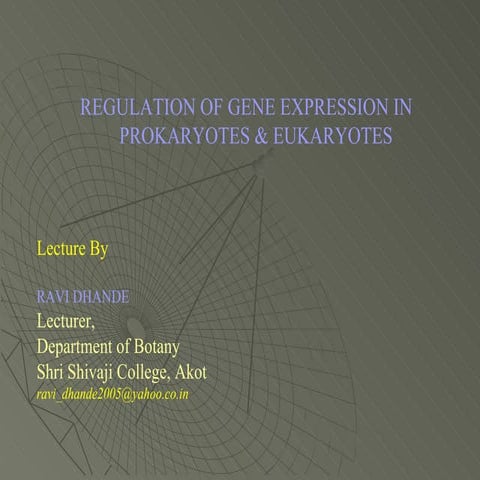 Gene regulation