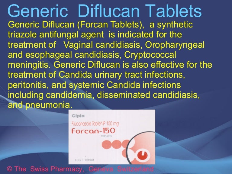 Generic Diflucan Tablets for Treatment of Fungal and Yeast Infecti…