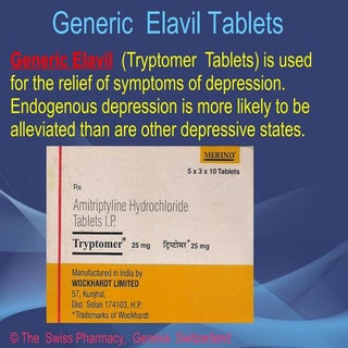 Generic Elavil Tablets for Treatmen...