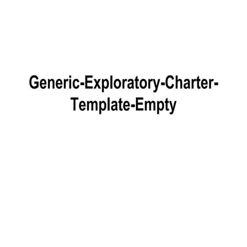 Generic exploratory-charter-template-empty