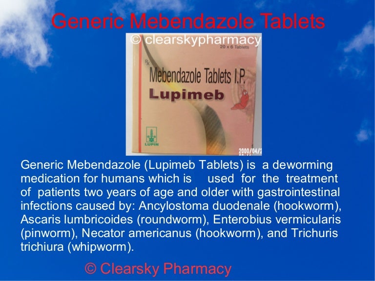 Mebendazole Tablette