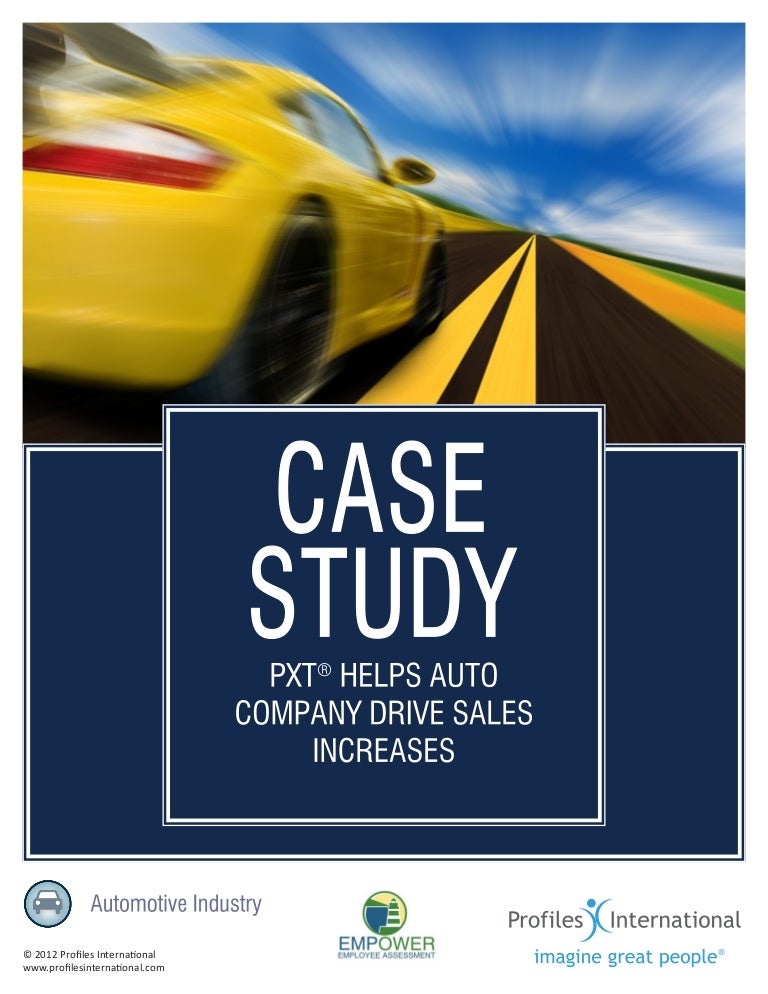 Profile XT helps auto company drive sales increasessbp