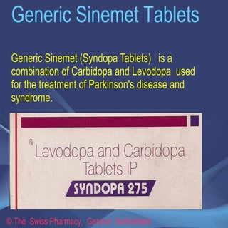 Generic Sinemet Tablets  for Treatm...