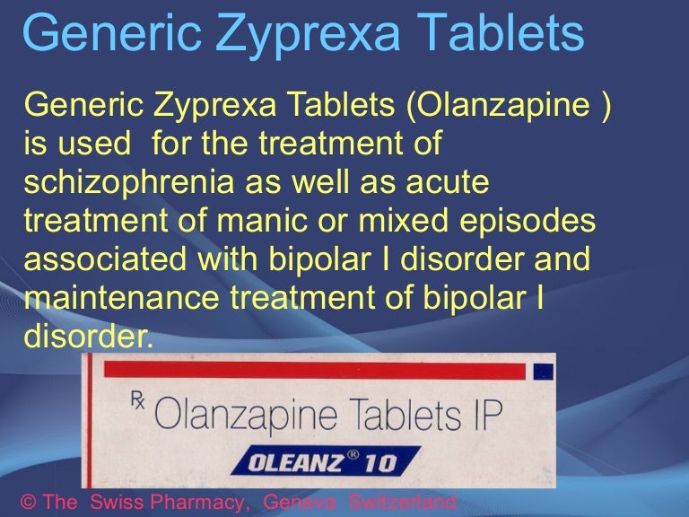 Generic Zyprexa Tablets