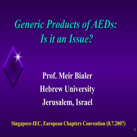 Generic_AED_Products_in_the_treatment_of_epilepsy_in_Europe.ppt