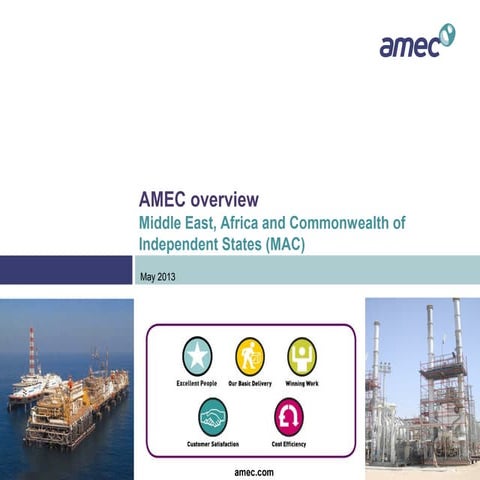 Generic slides: AMEC in the Middle East, Africa and CIS