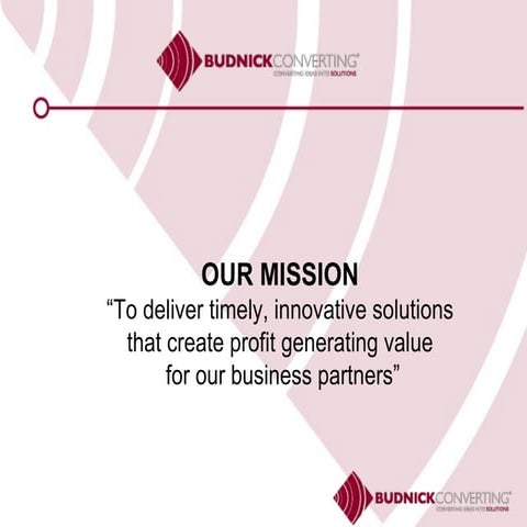 Budnick Converting "Converting Ideas Into Solutions"