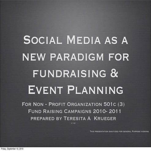 Social Media &amp; The Future of Fundraising