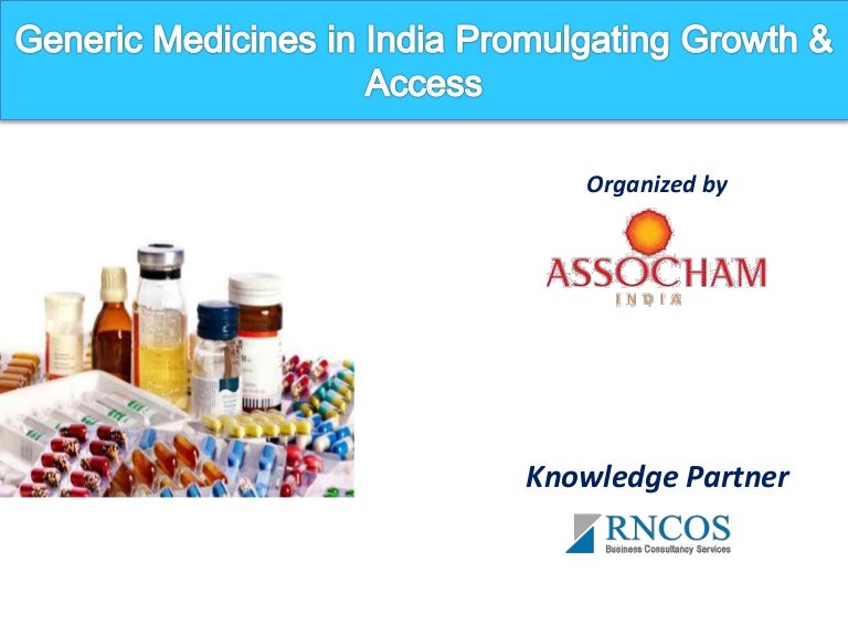Generic medicines in india promulgating growth & access
