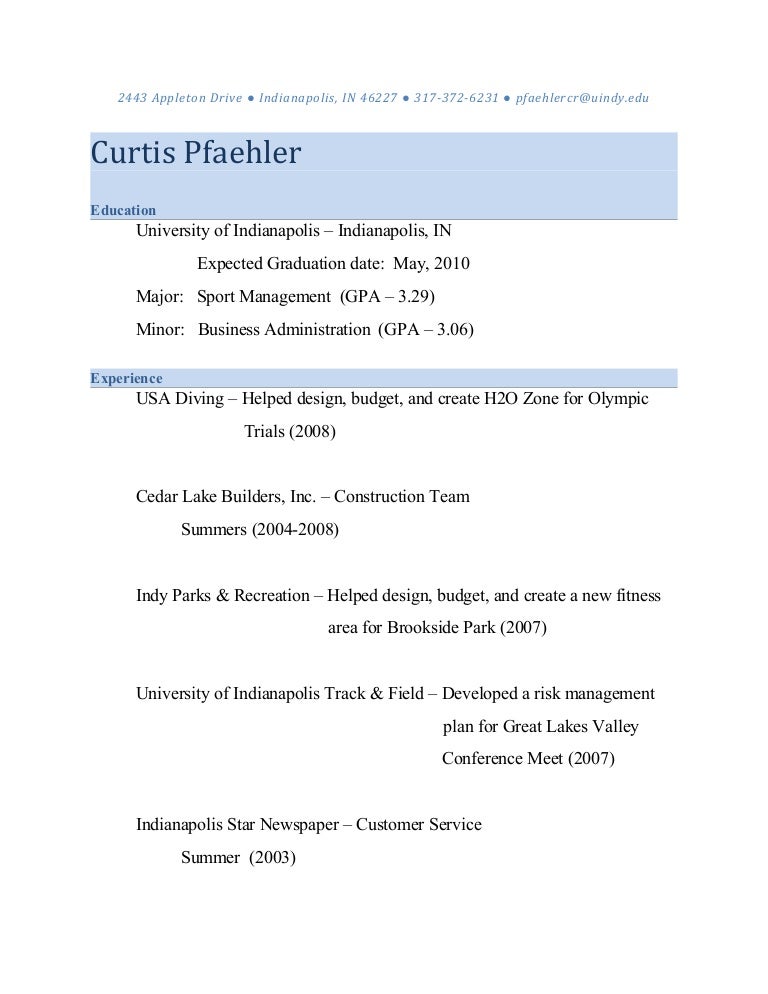 Generic Resume