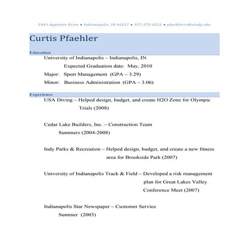 Generic Resume | DOC