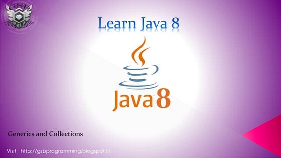 Generic Programming in java | PPT