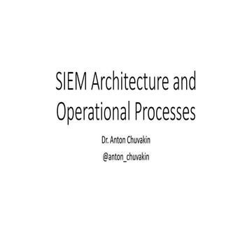 Tips on SIEM Ops 2015