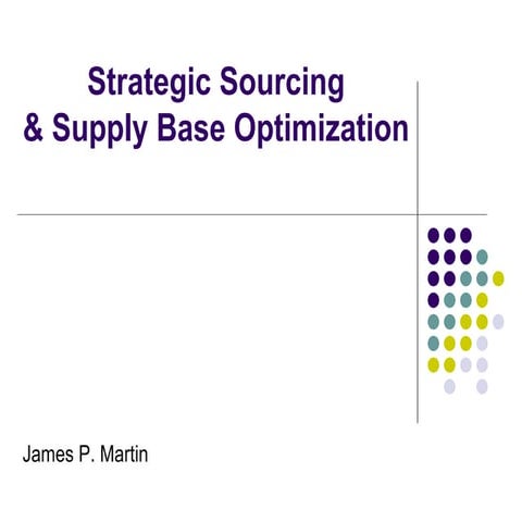 Strategic Sourcing Process