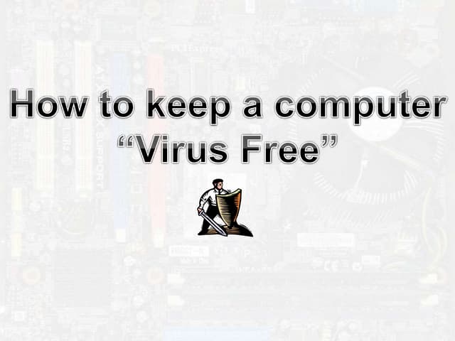 How to Avoid Getting Malware on your Computer