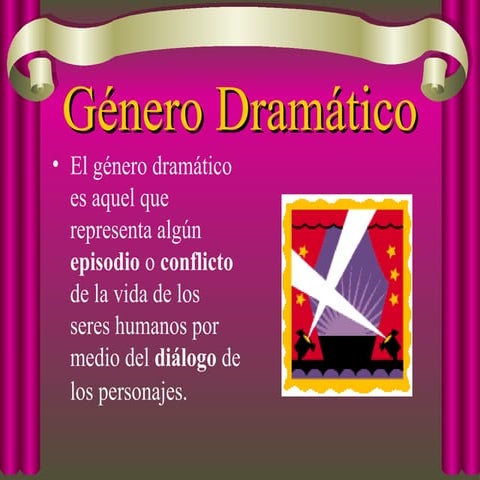 Genero Dramatico - literatura genero dramatico | PPT
