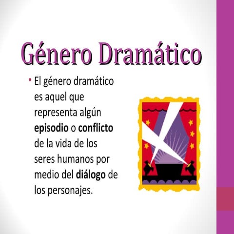 Genero dramatico | PPT | Drama | Genres