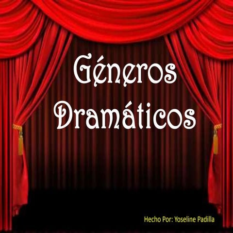 Genero dramático powerpoint