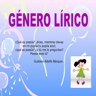 Genero lirico