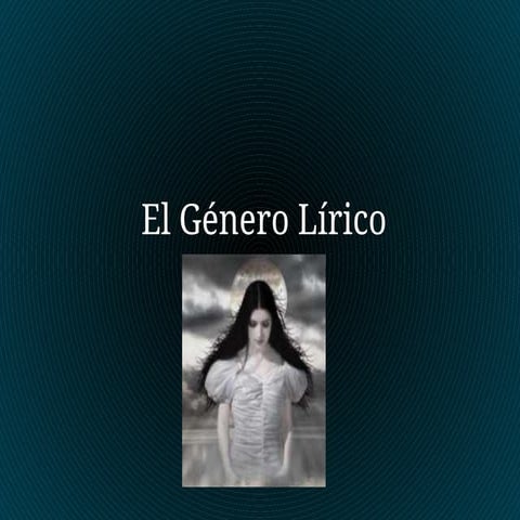 genero lirico elementos ,estructura y ca