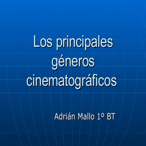 Generos cinematográficos 1