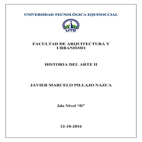 Generos del arte deber 1