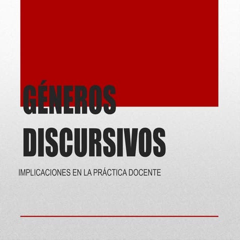 Géneros discursivos