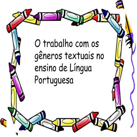 Generos e tipos textuais